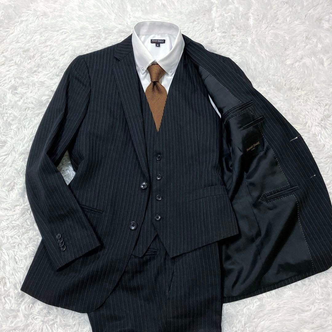 Daniel Dodd UOMO A6 スーツ　3ピース　ストライプ　黒