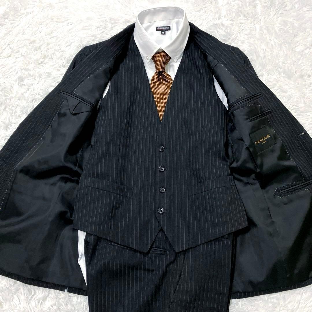 Daniel Dodd UOMO A6 スーツ　3ピース　ストライプ　黒