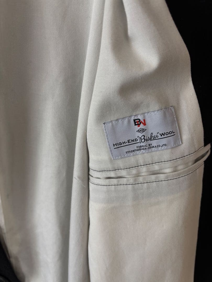 MBハイエンド尾州ウール クラシックノーカラージャケット　エムビー