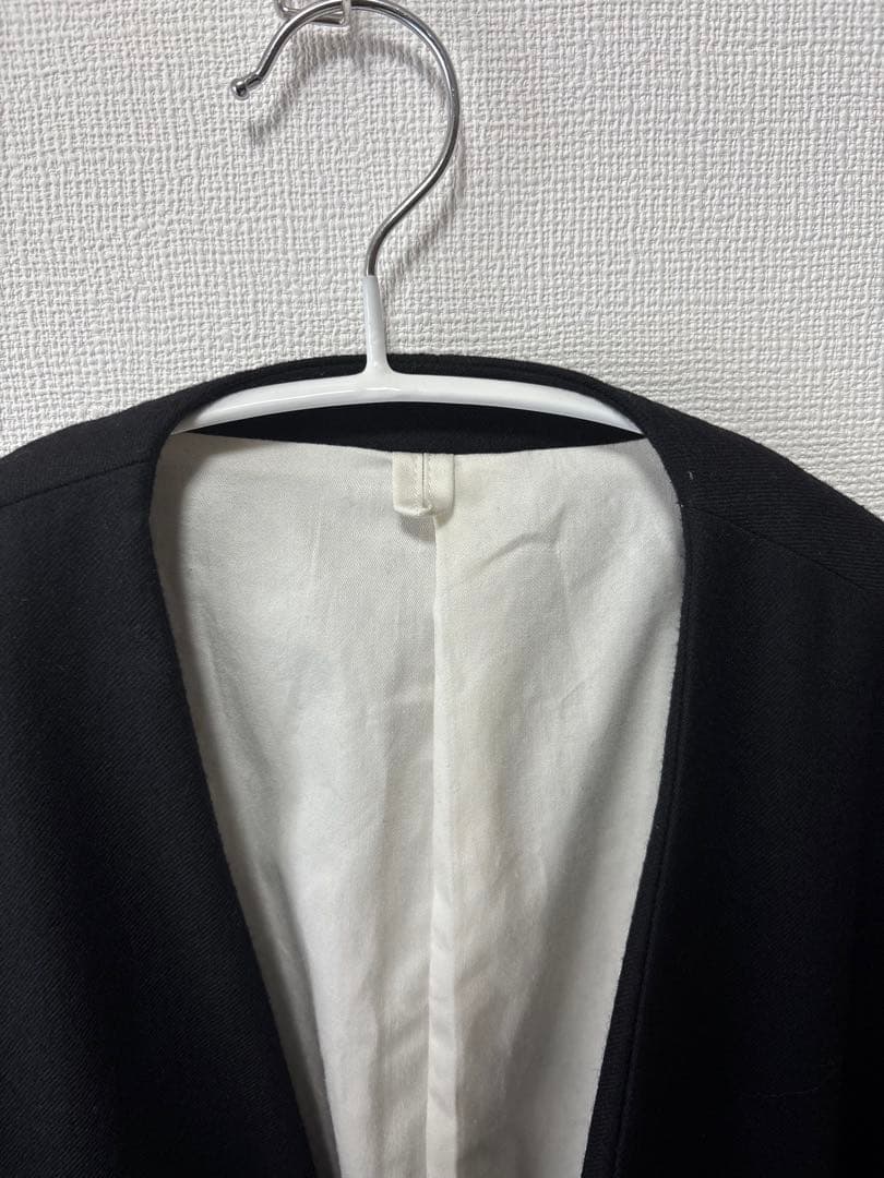 MBハイエンド尾州ウール クラシックノーカラージャケット　エムビー