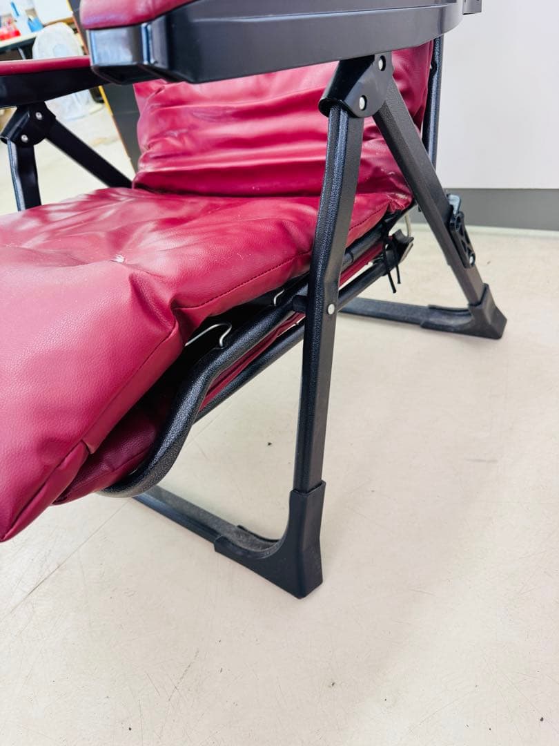 Gravina リクライニングチェア ワインレッド 折り畳み 1人掛け ソファー