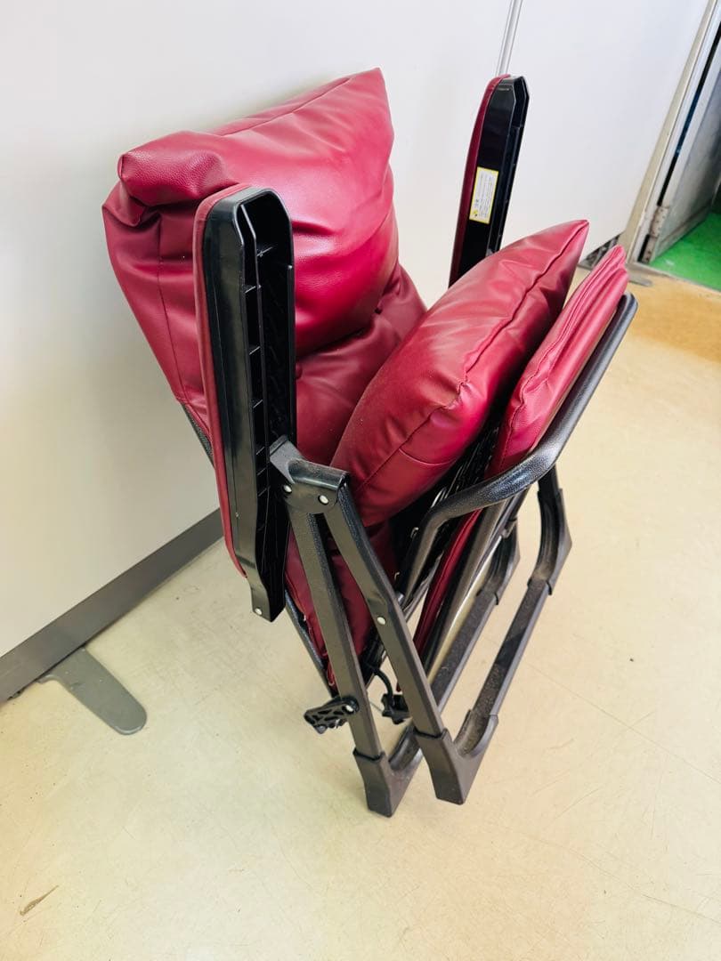 Gravina リクライニングチェア ワインレッド 折り畳み 1人掛け ソファー