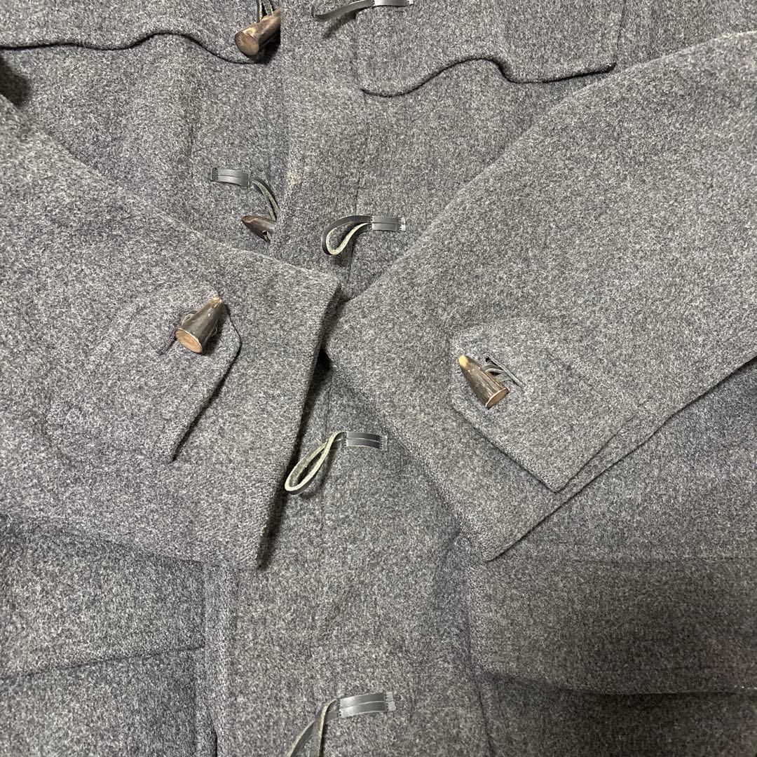 英国製 バーバリーロンドン ダッフルコート 50 L グレー ノバチェック