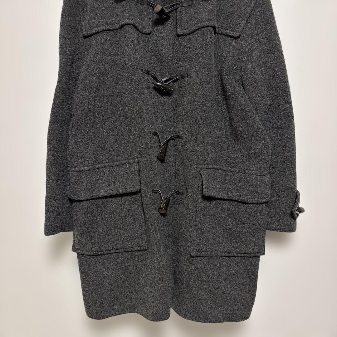 英国製 バーバリーロンドン ダッフルコート 50 L グレー ノバチェック