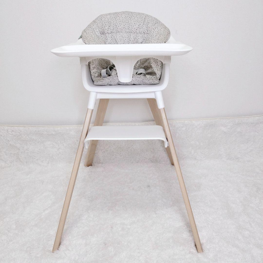 【美品】　ストッケ　クリック　ハイチェア　ベビーチェア　クッション付