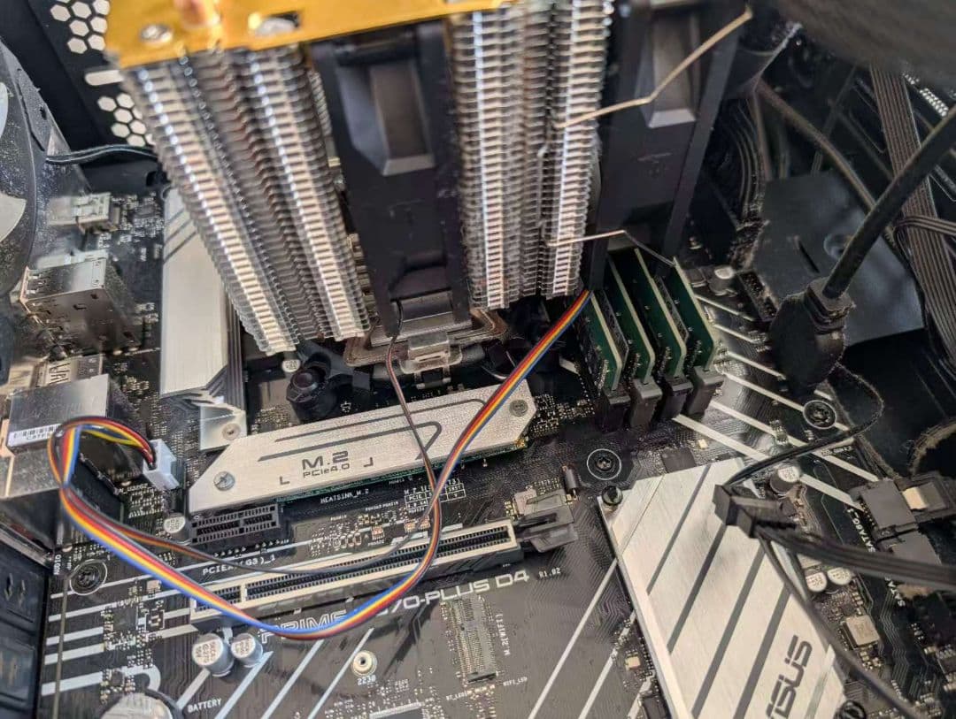 自作デスクトップPC i5-12500/128GB/2TB NVMe 電源ケーブ