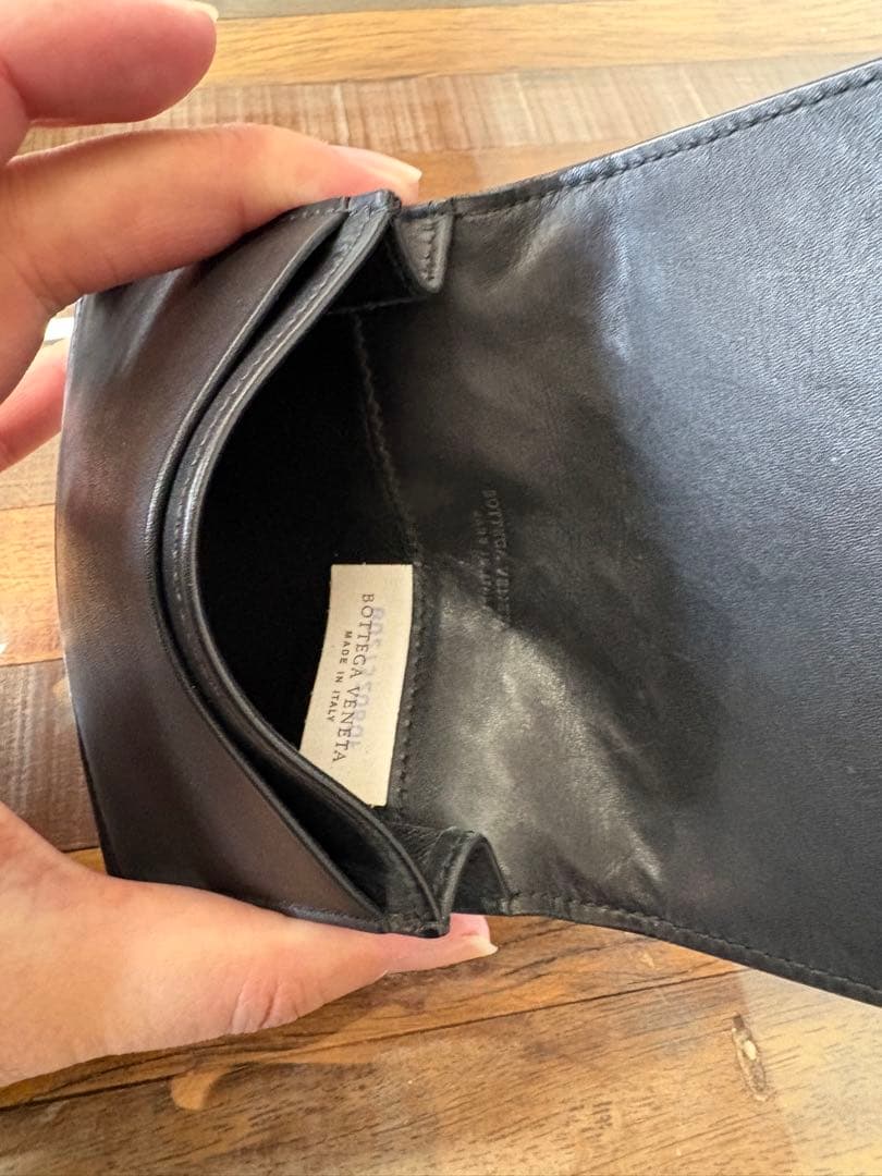 BOTTEGA VENETA 編み込みレザー名刺入れ