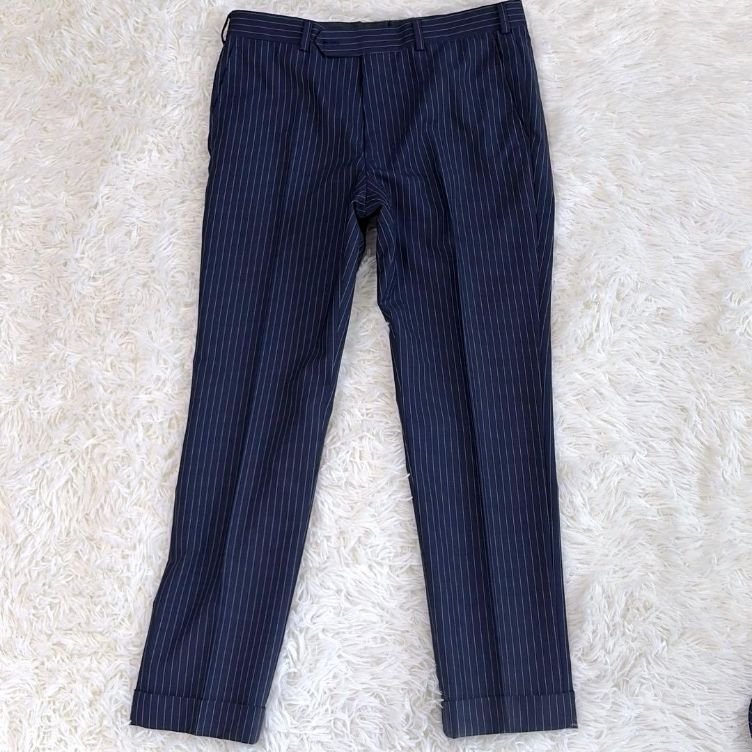 美品✨希少　ブルックスブラザーズセットアップ　ネイビー　ストライプ　ペイズリー柄