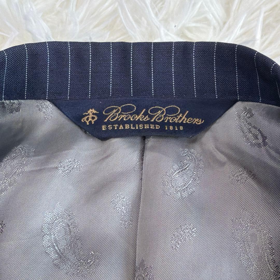 美品✨希少　ブルックスブラザーズセットアップ　ネイビー　ストライプ　ペイズリー柄