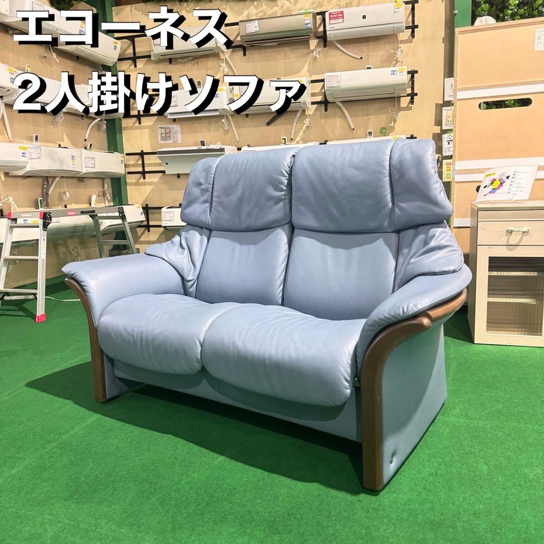 エコーネス 2人掛けソファ インテリア クッション L014