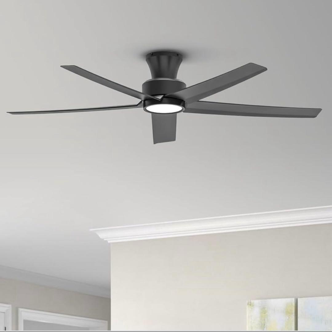 Taloya シーリングファン ブラック 径φ132cm