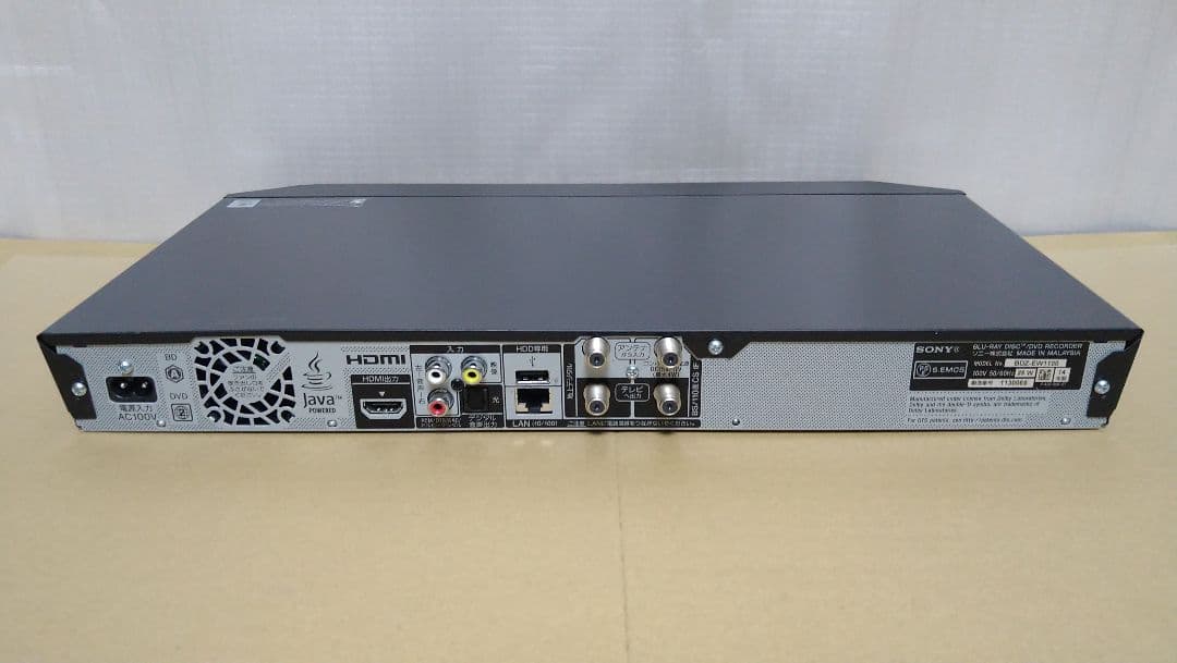 SONY BDZ-EW100 1TB ソニー ブルーレイレコーダー