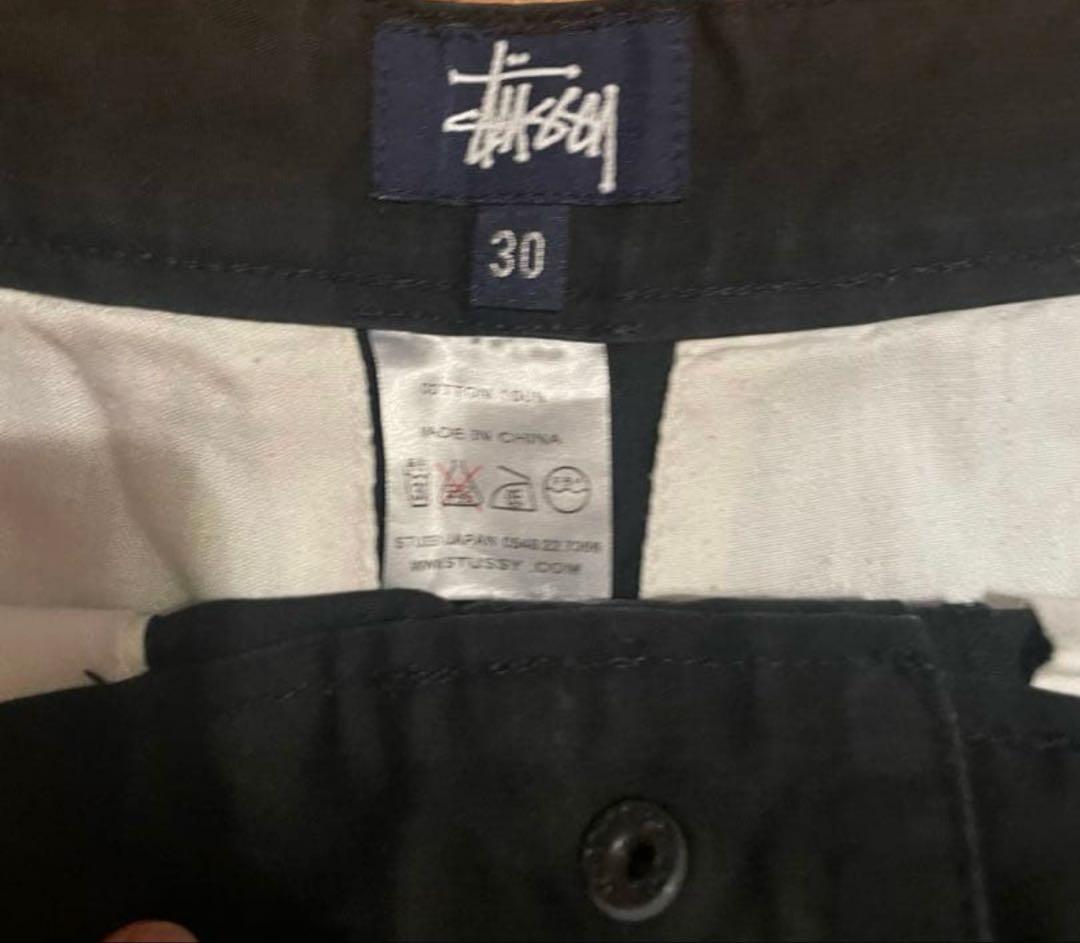 90s ステゥーシー　stussy 紺タグ　old stussy ワークパンツ