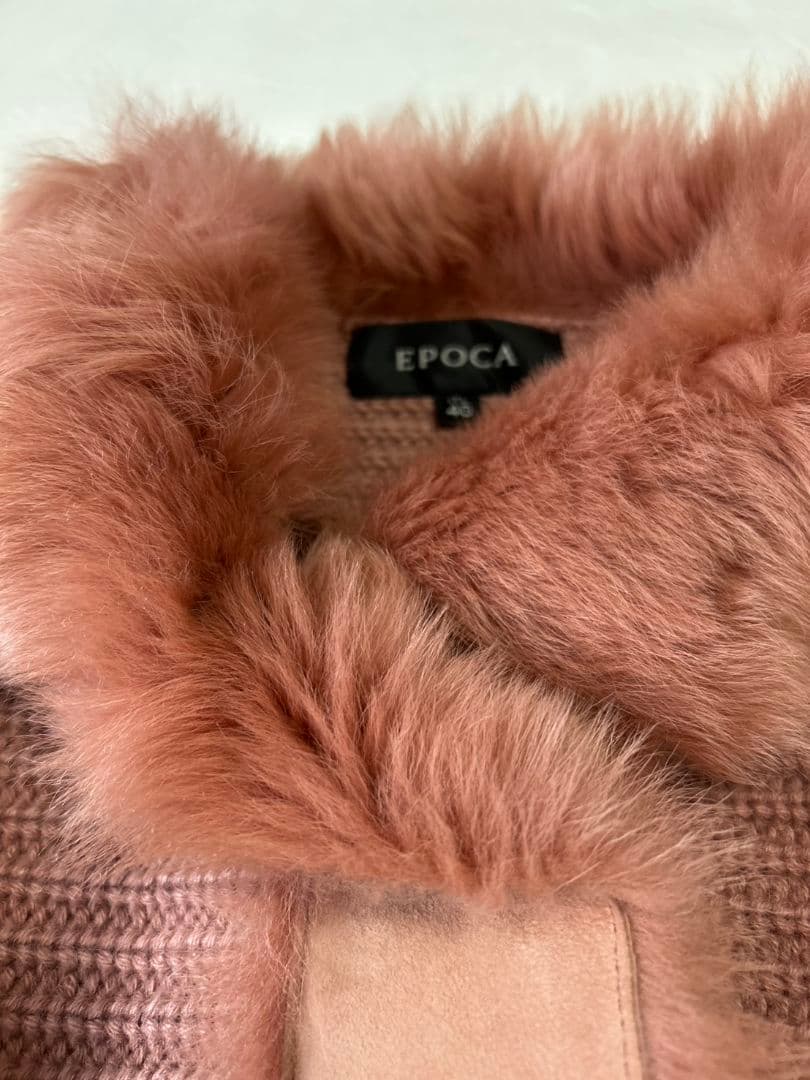 ★希少★エポカ EPOCA ニットファー ニットコート ピンク