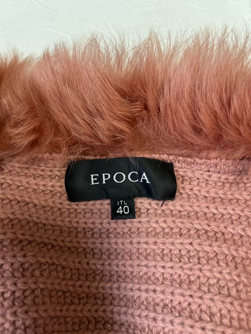 ★希少★エポカ EPOCA ニットファー ニットコート ピンク