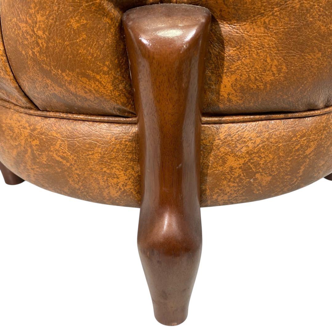 【美品】マルニ木工 ベルサイユ オットマン ブラウン②