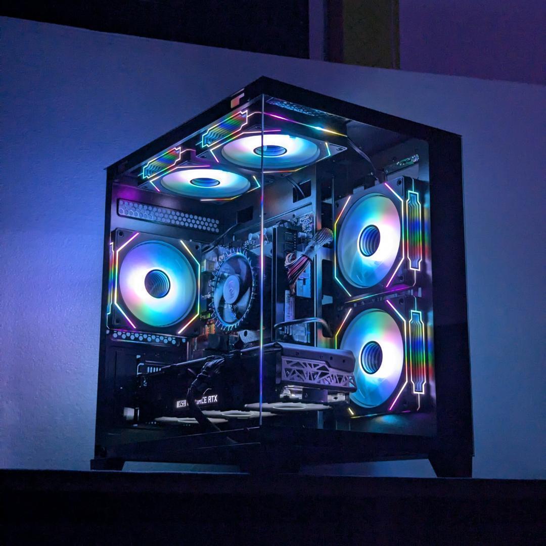 【TITANIUM】✨高性能✨黒い光る✨ゲーミングPC✨RTX3080①