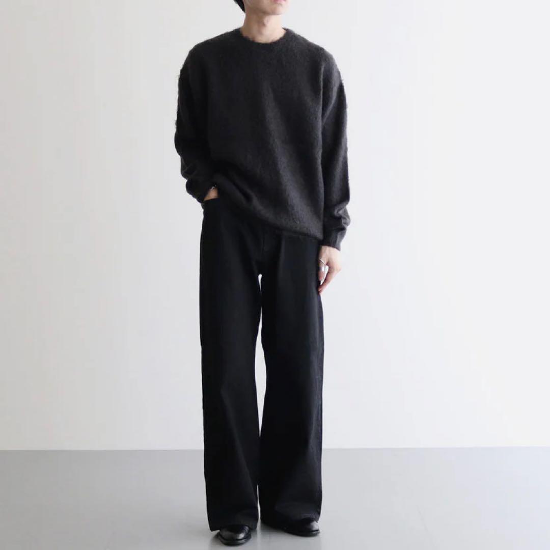 BRUSHED SUPER KID MOHAIR KNIT P/O サイズ5