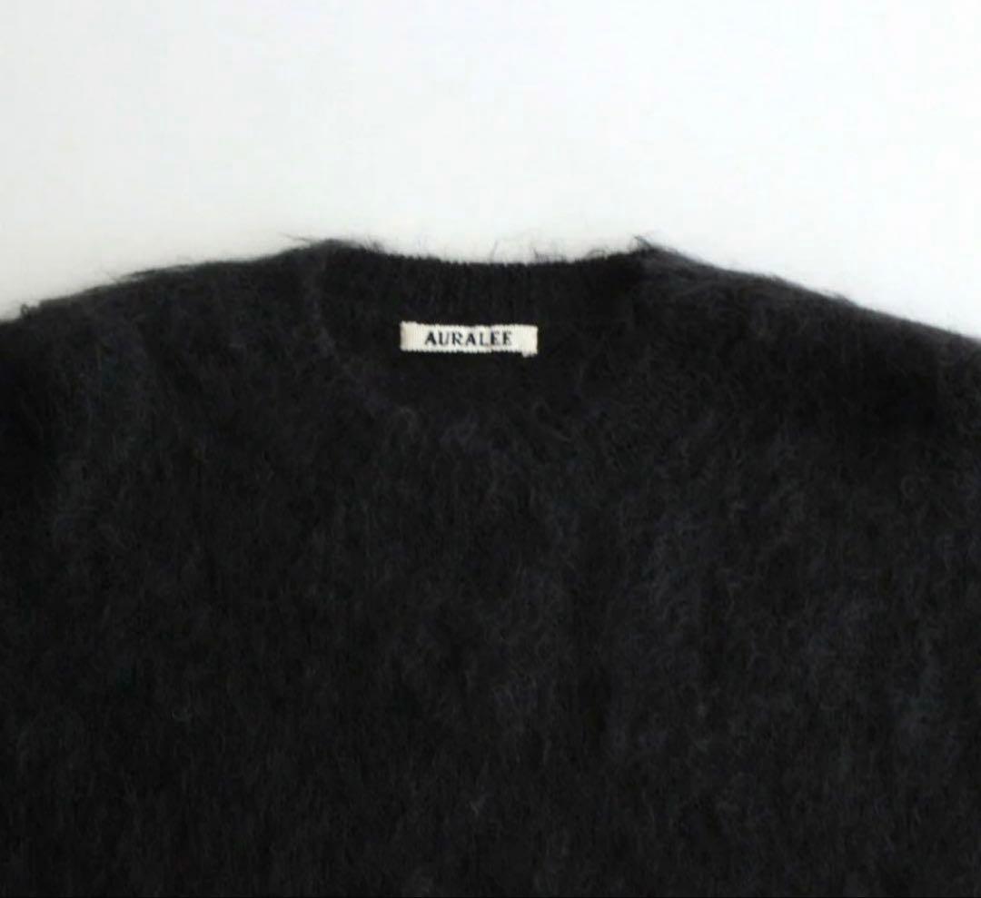 BRUSHED SUPER KID MOHAIR KNIT P/O サイズ5