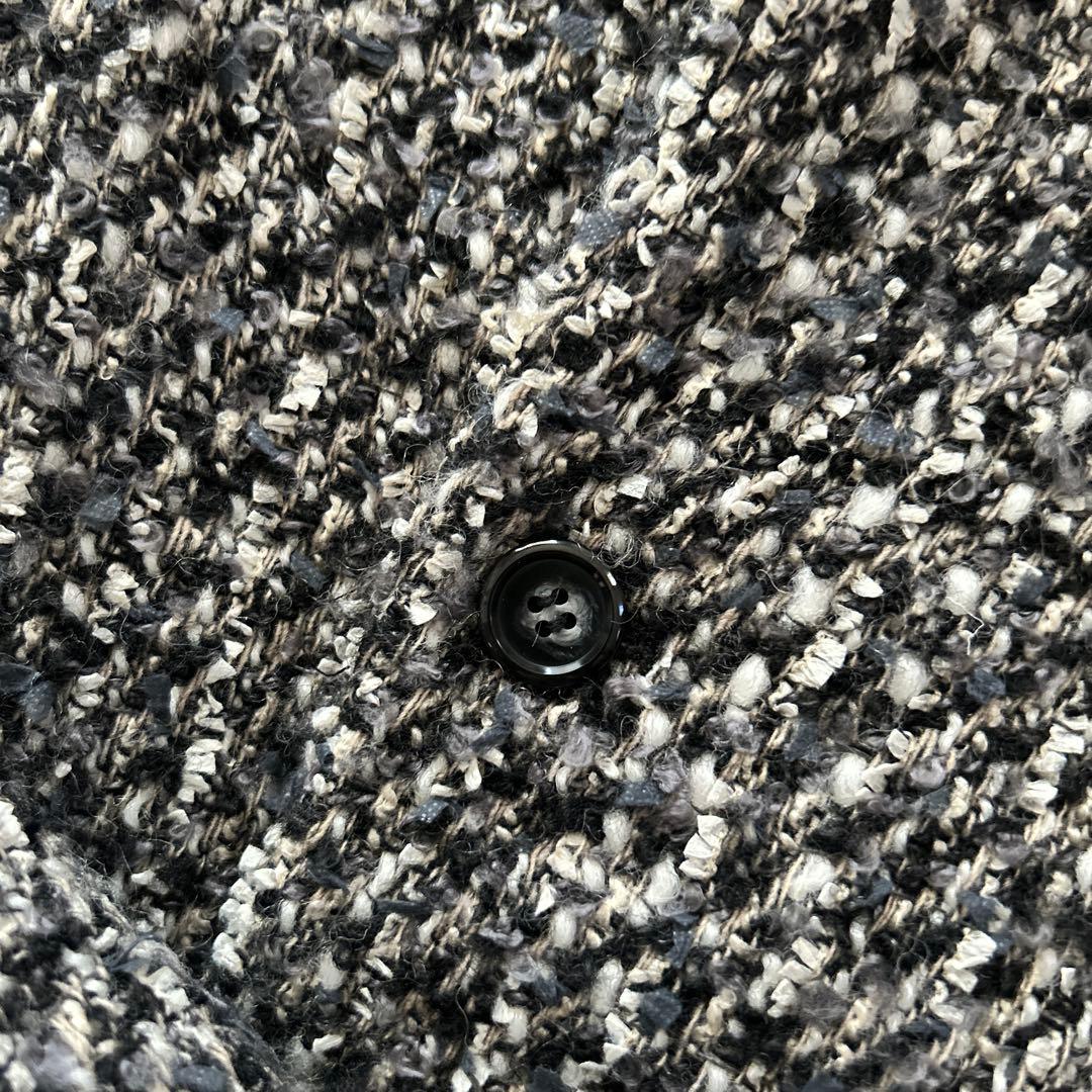 SINME シンメ　パデットジャケット　ツイード