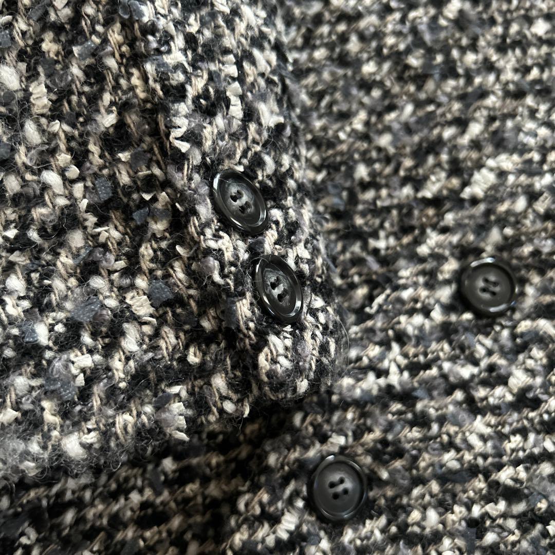 SINME シンメ　パデットジャケット　ツイード