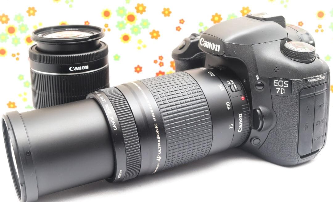 キャノン Canon EOS 7D☆スマホ転送☆ダブルレンズ！☆一眼レフ