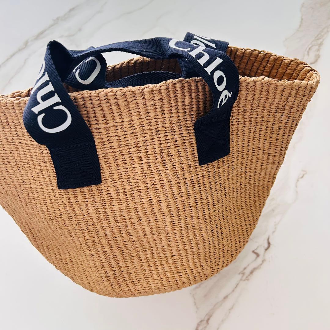 Chloé ストロー かごバッグ　新品　未使用　タグ付