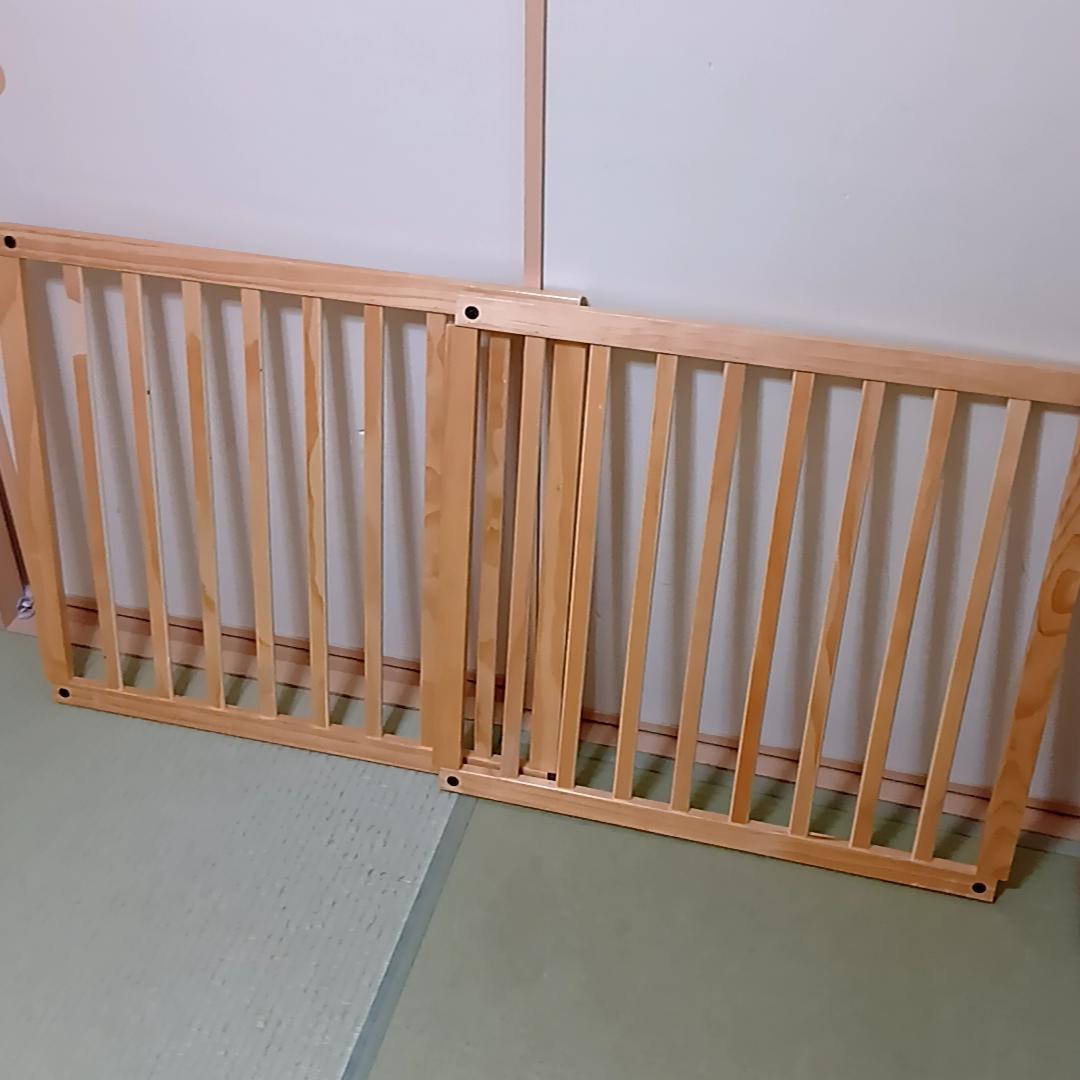 日本育児 木製パーテーション FLEX-Ⅱ 400　ベビーゲート　取扱説明書付属