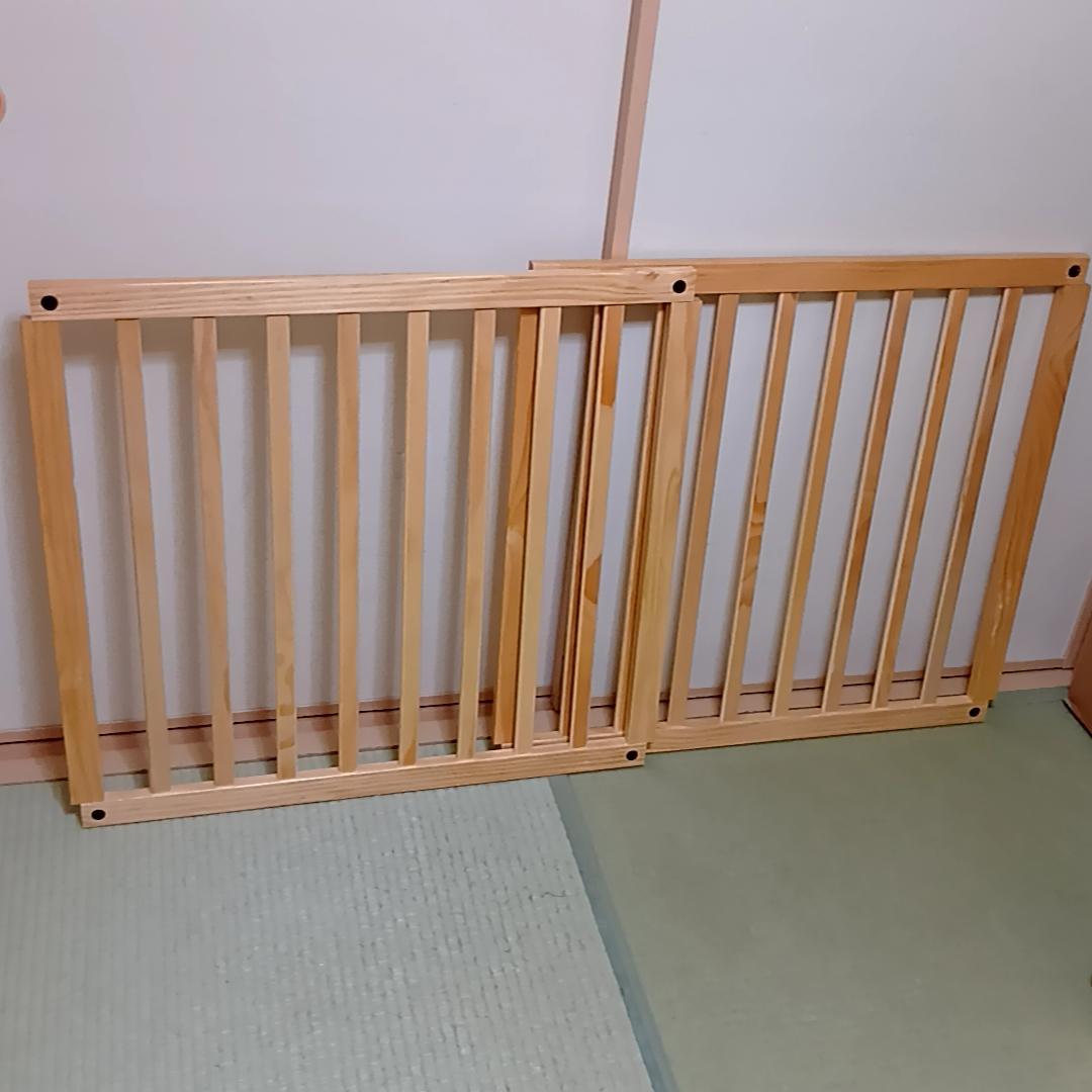 日本育児 木製パーテーション FLEX-Ⅱ 400　ベビーゲート　取扱説明書付属