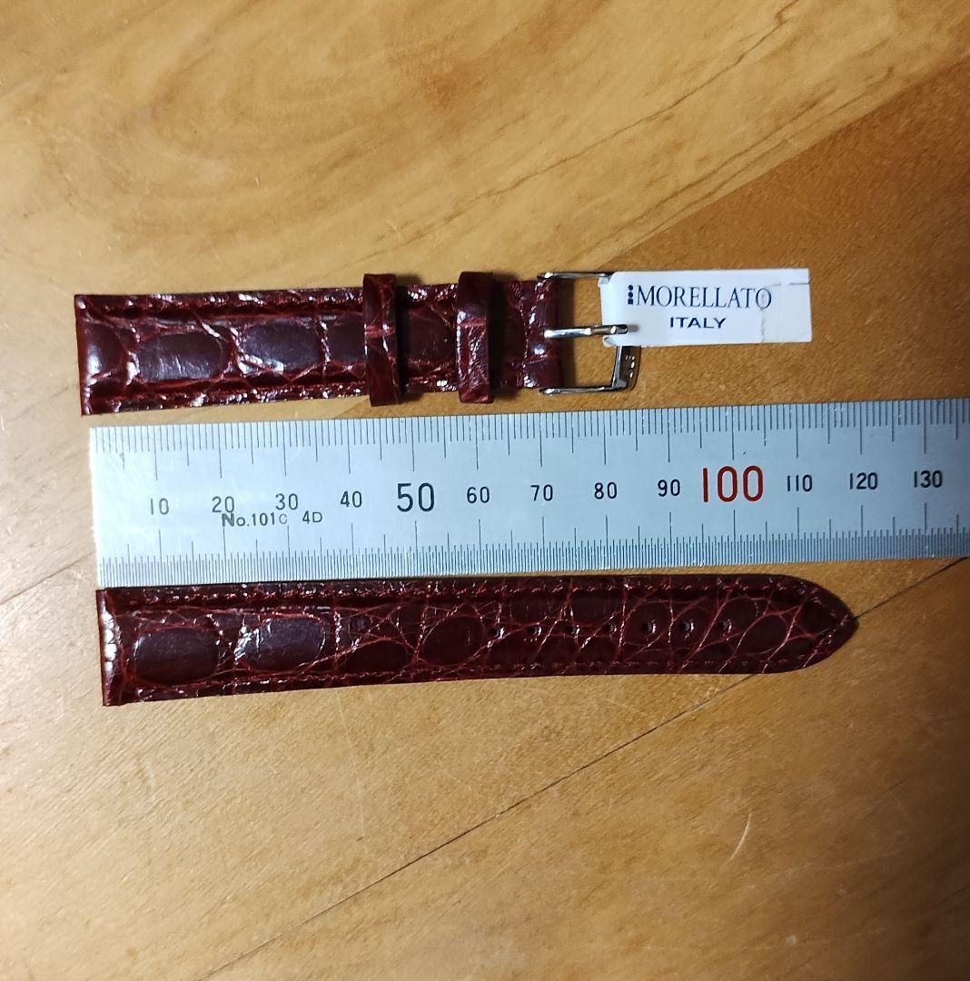 【新品】モレラート カイマンワニ 18mm バーガンディ