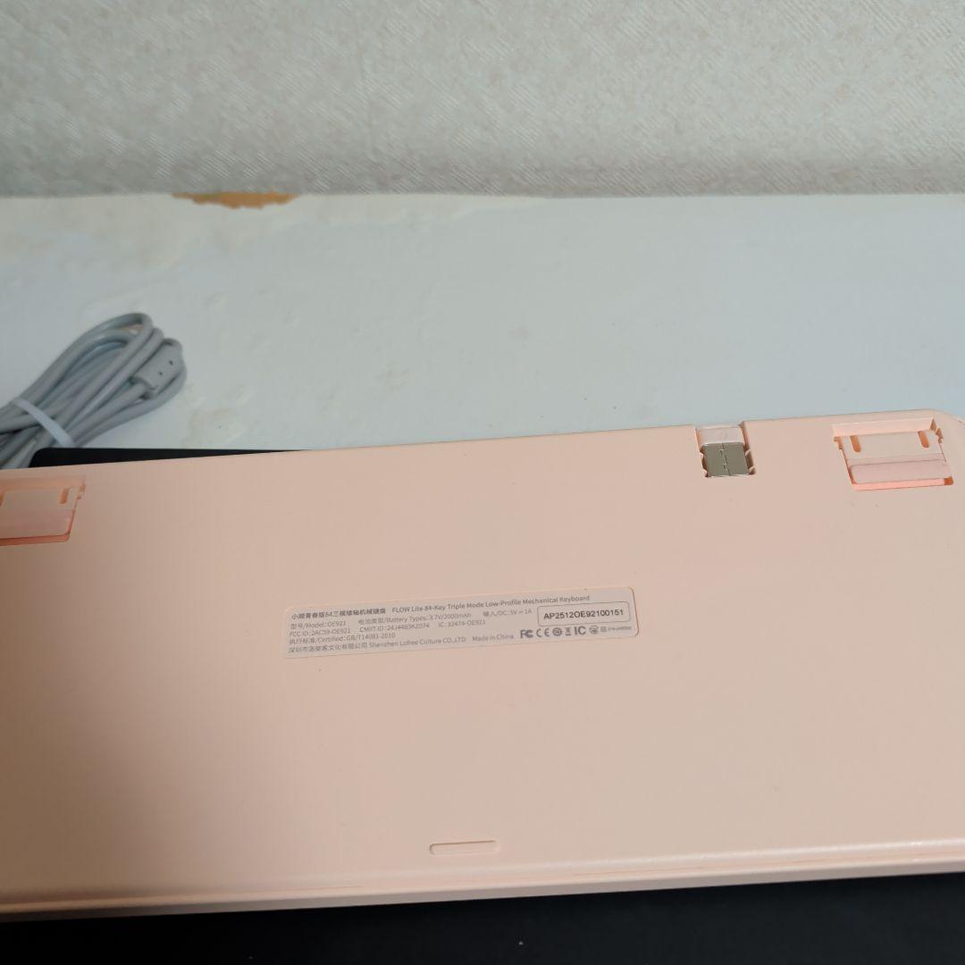 【ほぼ新品】LOFREE Flow Lite84 US配列 ピンク