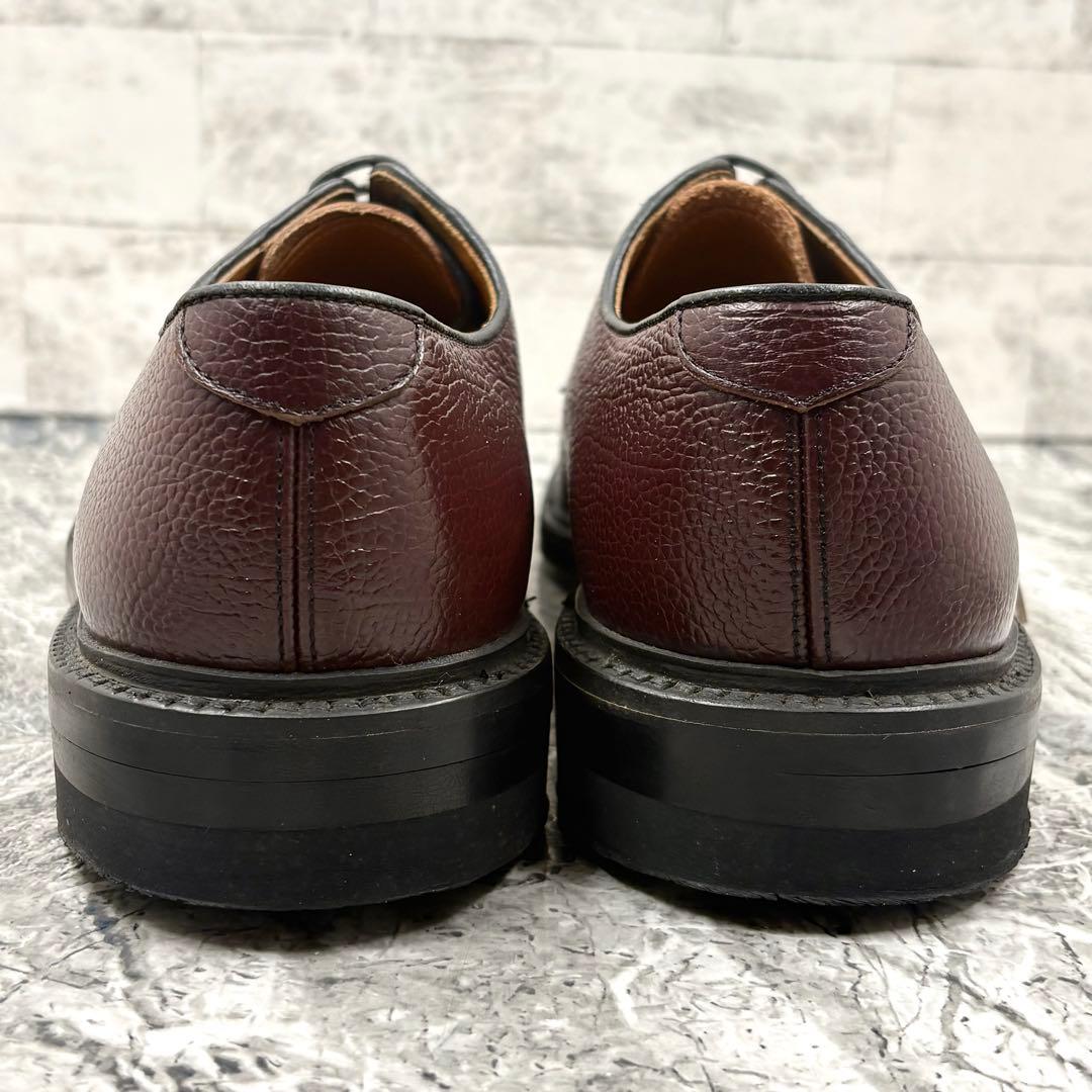 【美品】 リーガル 革靴 ドレスシューズ 24.5 プレーントゥ ヴァーガンディ