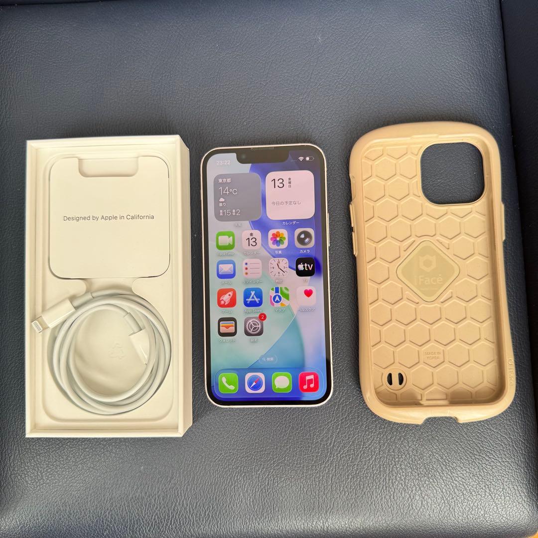 iPhone 13 mini 128GB 100%ケース付き