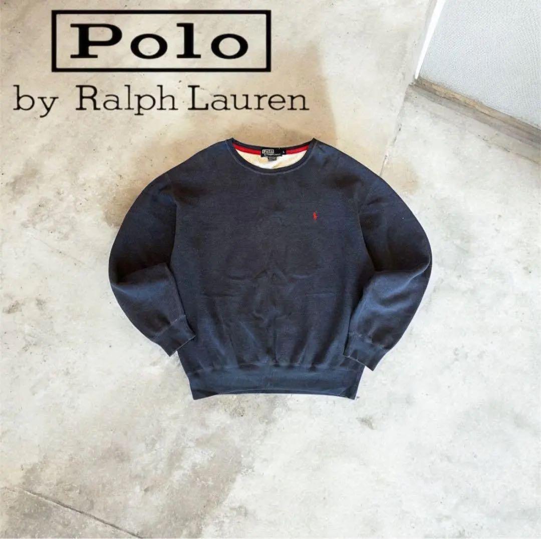 90s Polo by Ralph Lauren 紺色 スウェット L