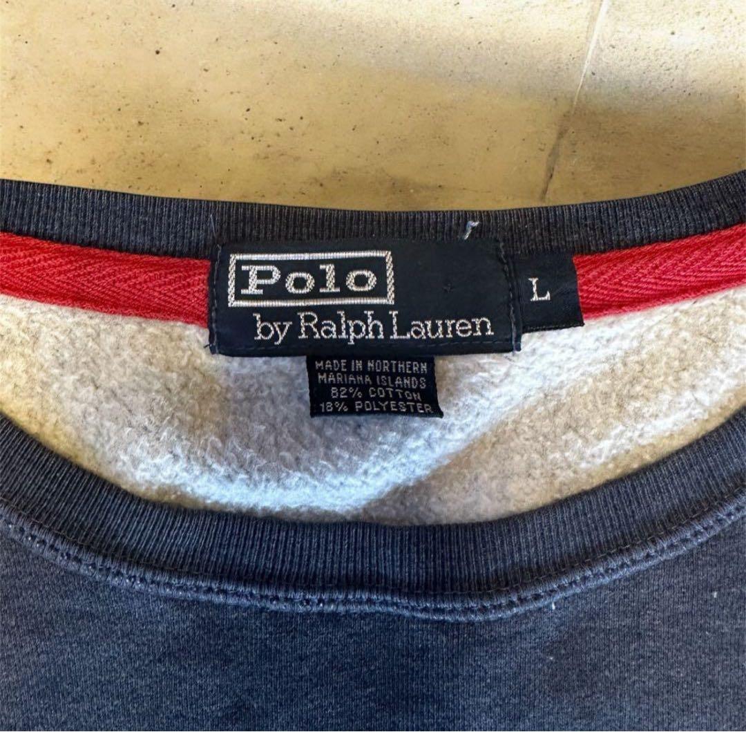 90s Polo by Ralph Lauren 紺色 スウェット L