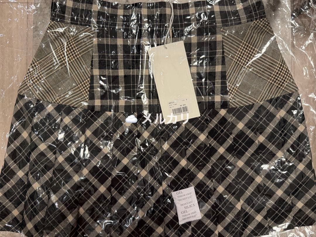 andmary Coco check pleats skirt Mサイズ