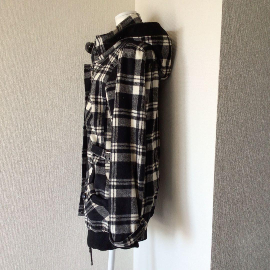 y2k 00s archiveチェックロングジャケット 平成ギャルグランジ