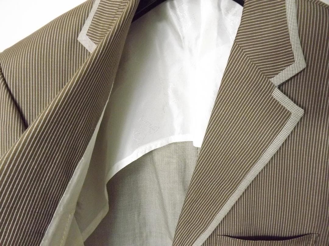 Brioni（ブリオーニ）イタリア製 シルク混 ストライプ テーラードジャケット