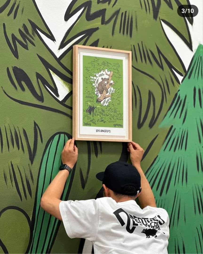 hanai 花井祐介 シルクスクリーン ロサンゼルス限定 ネペンテス サイン