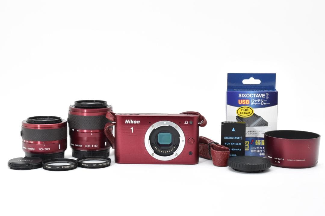 ★超美品★Nikon 1J2　10-30mm　30-110mm　A055