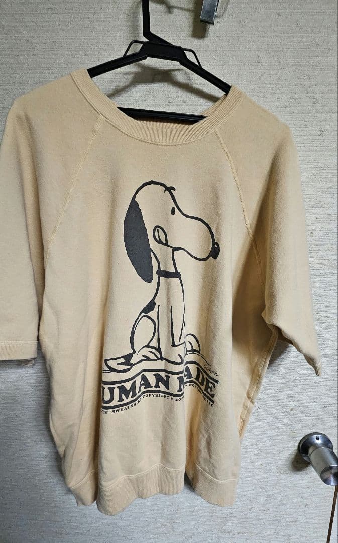 XL スヌーピー PEANUTS S/S SWEATSHIRT ヒューマンメイド