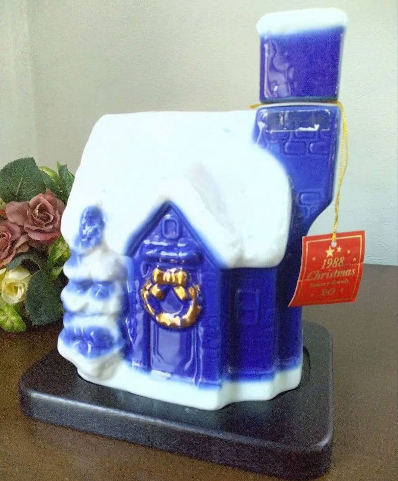 ✩サントリークリスマス1988X.O [未開封]ハウスと[空瓶]木馬のセット✩