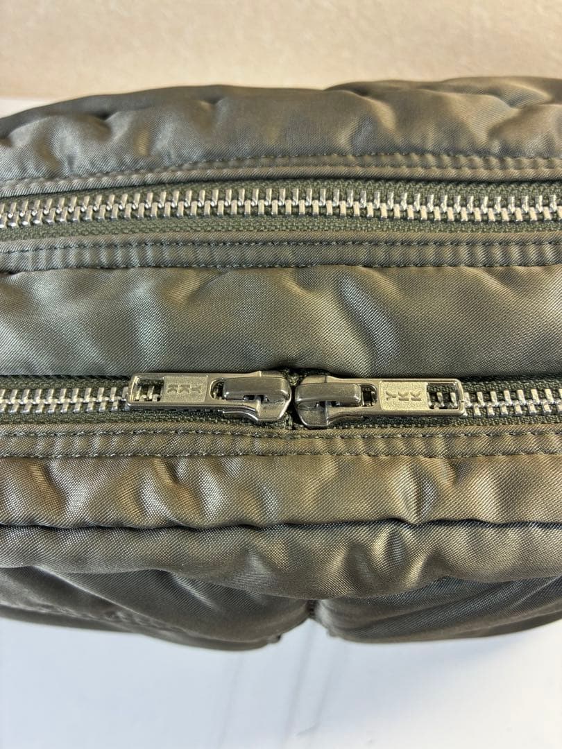 [未使用級] PORTER　タンカー　２層　ショルダーバッグ　M　シルバーグレー