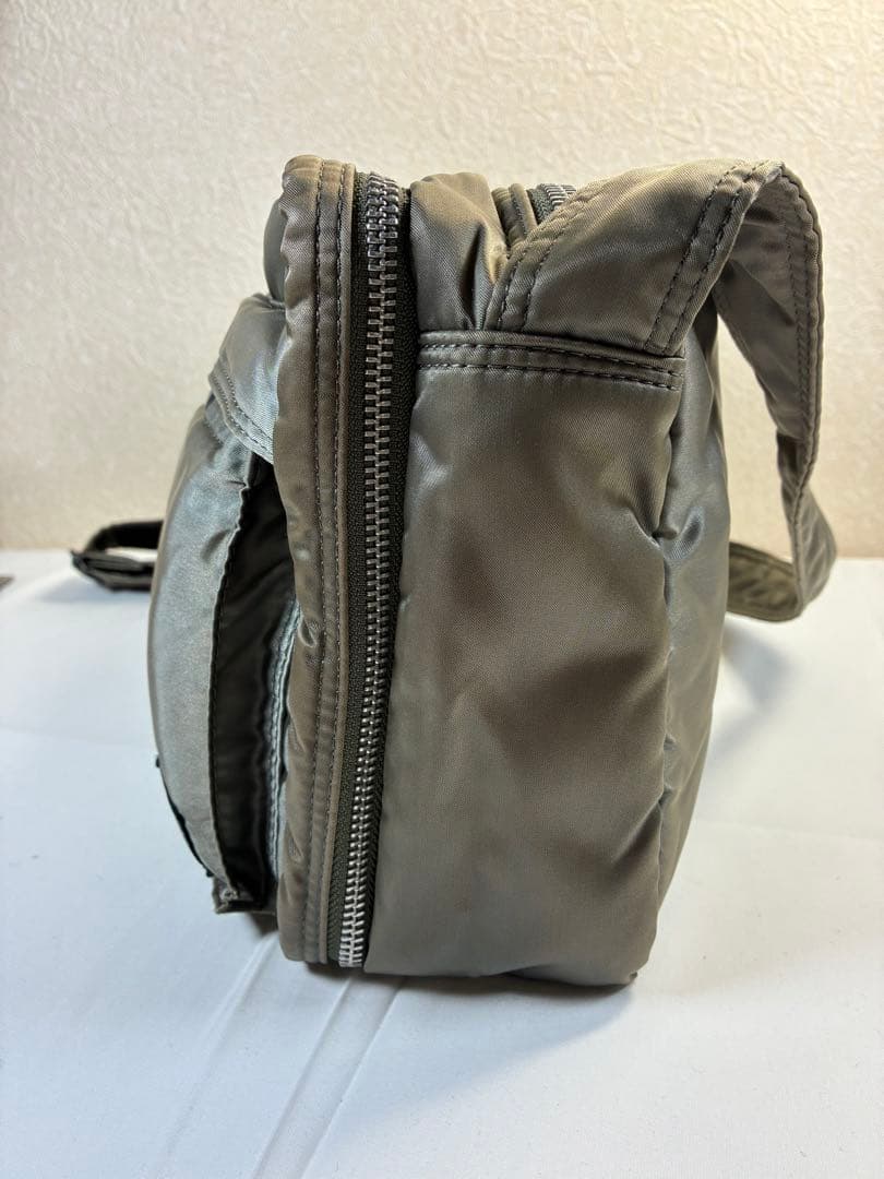 [未使用級] PORTER　タンカー　２層　ショルダーバッグ　M　シルバーグレー