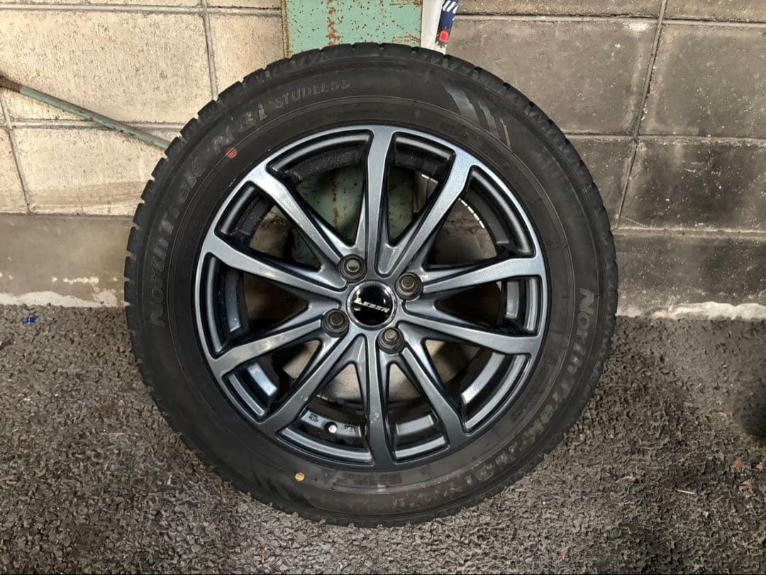 【送料込】175/65R15 ノーストレックスタッドレス アルミホイール付 4本