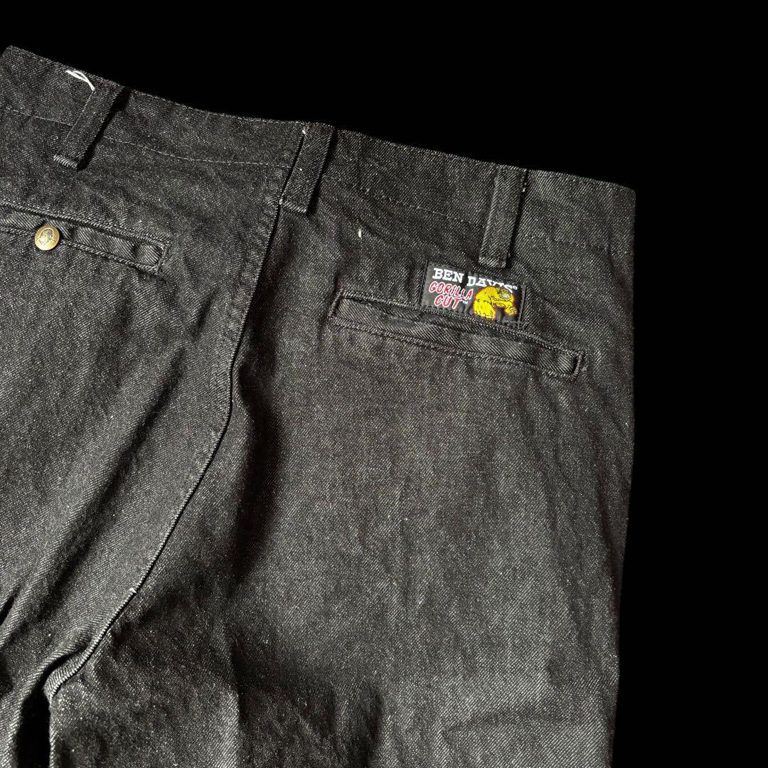 BEN DAVIS ゴリラカット ブラックデニム フリスコ パンツ W34