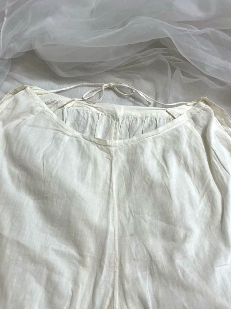 フランスアンティーク コットン ドロワーズ レース