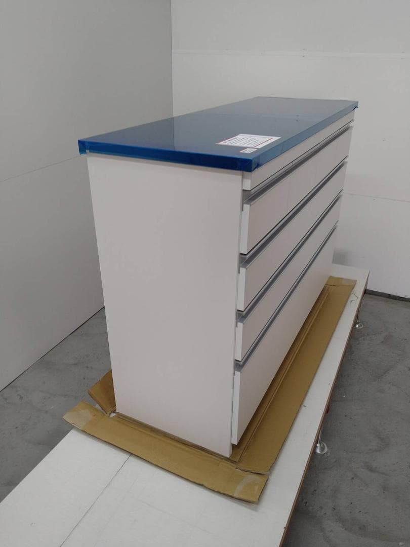 ◎70416 ステンレスカウンター幅120 KK-120　ホワイト