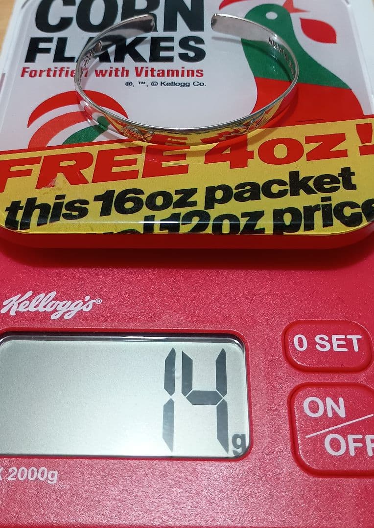 M-ion 純銀 鶴と亀 寿バングル