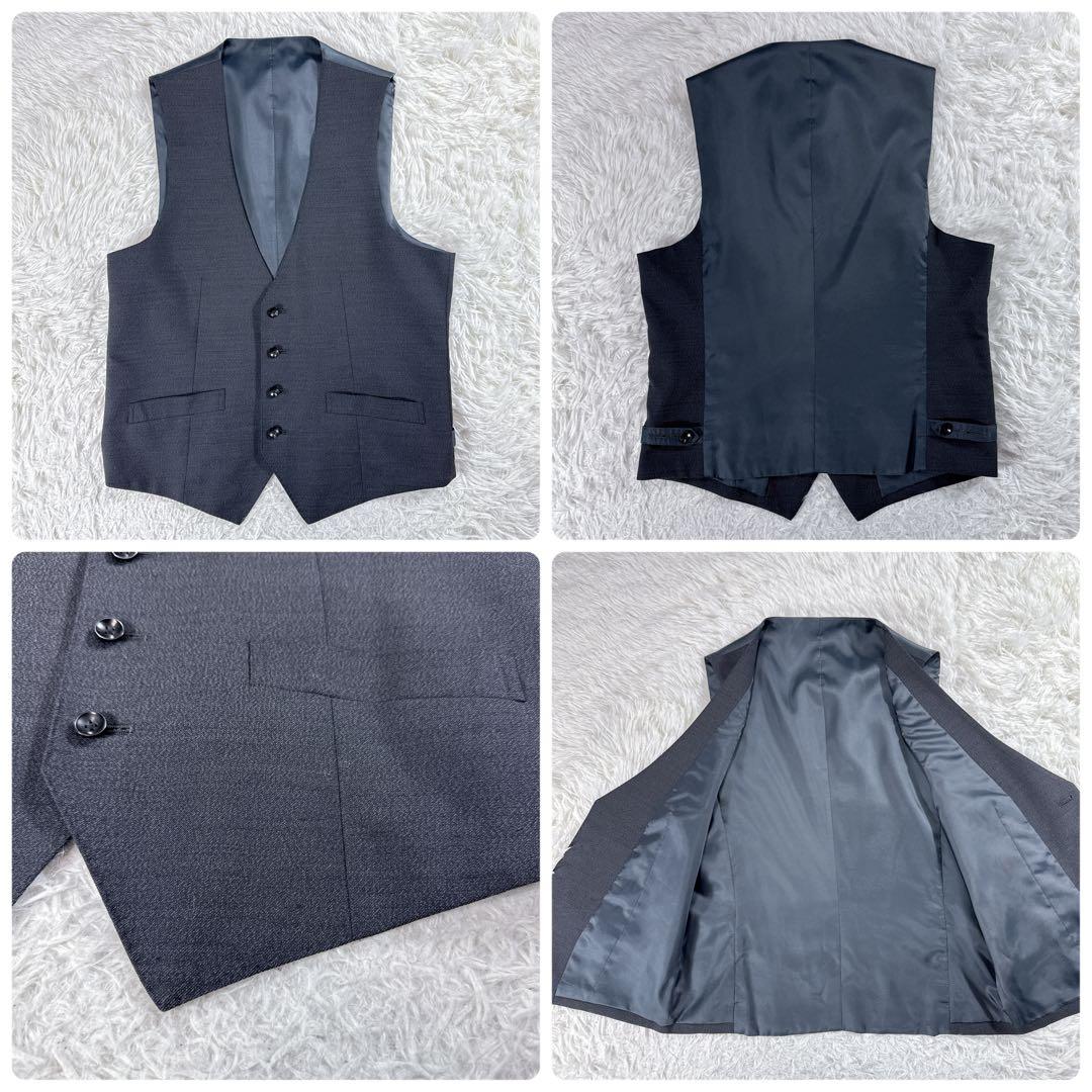 スーツセレクト スリーピーススーツ グレー AB5 ゆったり オールシーズン